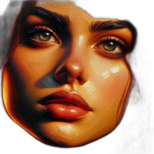 face, mask, jewelry, photorealistic transparent PNG cut-out