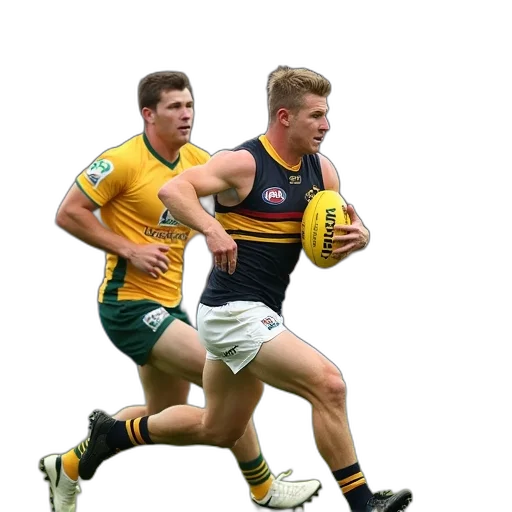 two, afl, players, field transparent PNG cut-out