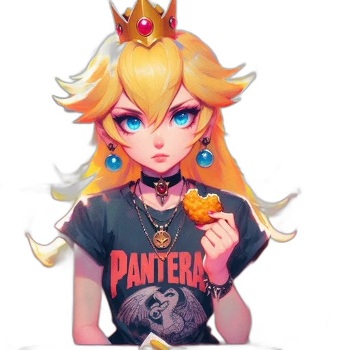 crown, staff, jewelry, pixel art transparent PNG cut-out