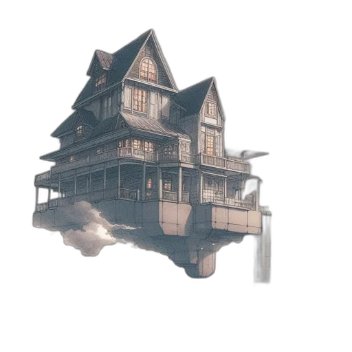 building, furniture, concept art, 3d render transparent PNG cut-out