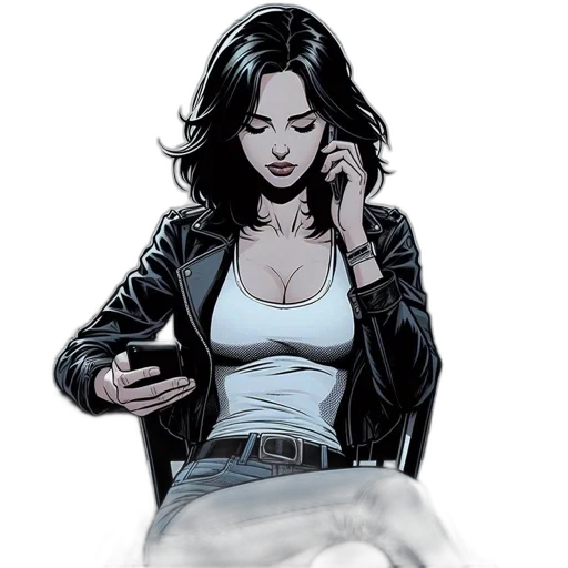 jacket, comic book art, concept art, cartoon transparent PNG cut-out