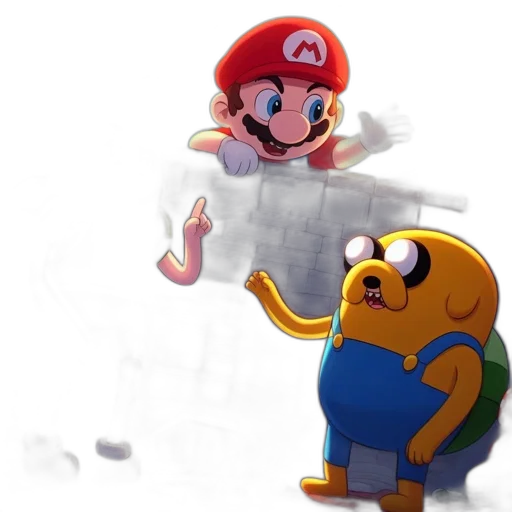 concept art, pixel art, 3d render, comic book art transparent PNG cut-out