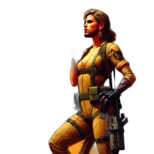 weapon, concept art, cyberpunk, pixel art transparent PNG cut-out