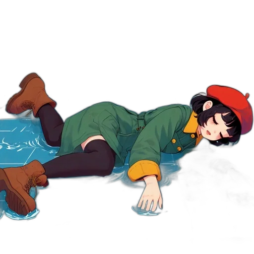 anime, pixel art, watercolor, concept art transparent PNG cut-out