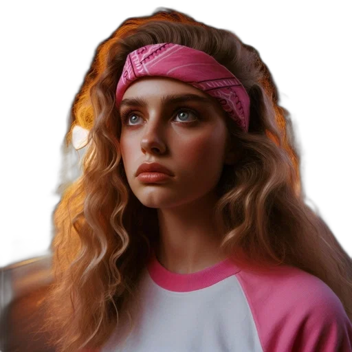 face, hat, hair, jacket transparent PNG cut-out