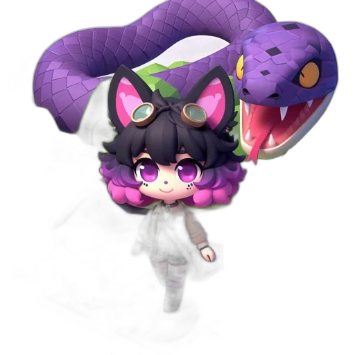 creature, dragon, staff, animal transparent PNG cut-out
