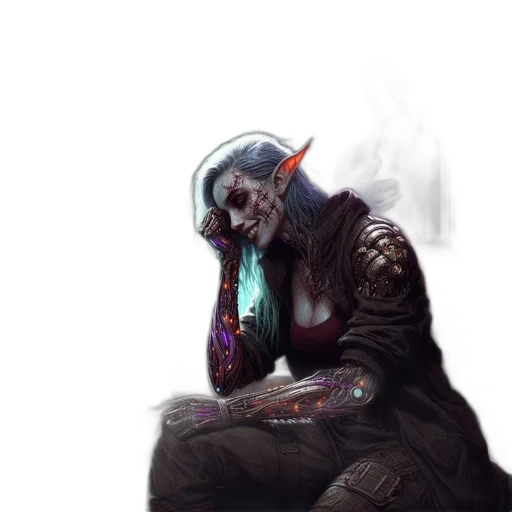 face, creature, mask, jacket transparent PNG cut-out