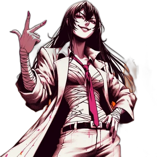 jacket, staff, comic book art, concept art transparent PNG cut-out