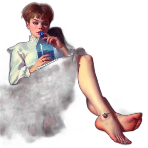 shoes, vaporwave, concept art, photorealistic transparent PNG cut-out