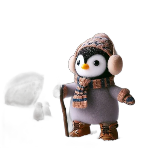 hat, staff, creature, animal transparent PNG cut-out