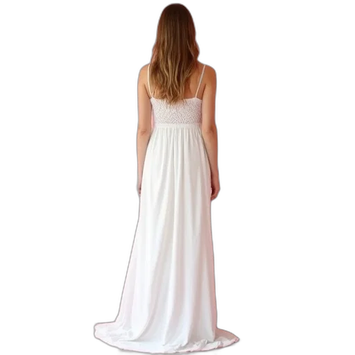 dress, young, woman, wearing transparent PNG cut-out