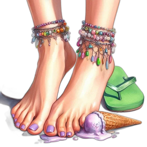 shoes, jewelry, concept art, photorealistic transparent PNG cut-out