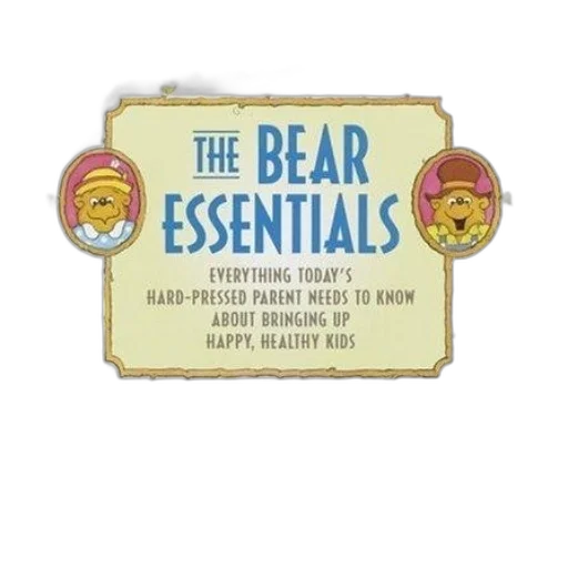 bear, essentials, book, cover transparent PNG cut-out