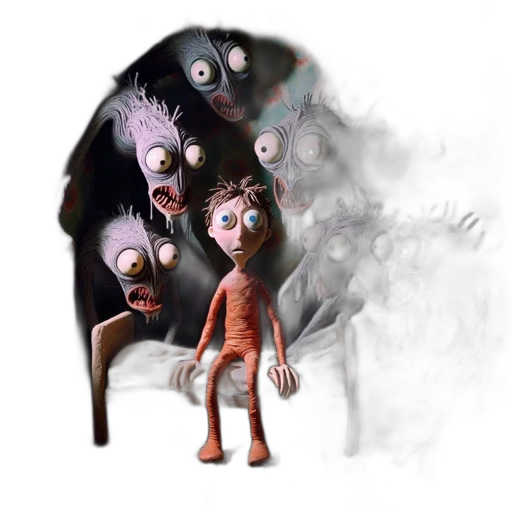mask, creature, staff, face transparent PNG cut-out