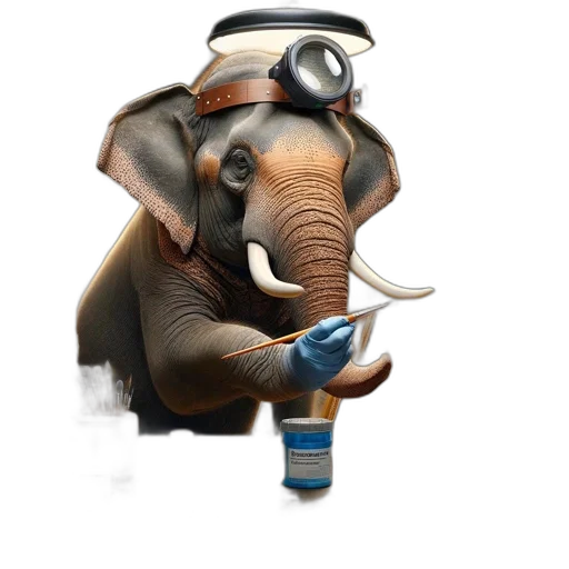animal, staff, concept art, photorealistic transparent PNG cut-out