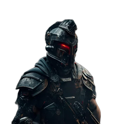 robot, mask, weapon, face transparent PNG cut-out