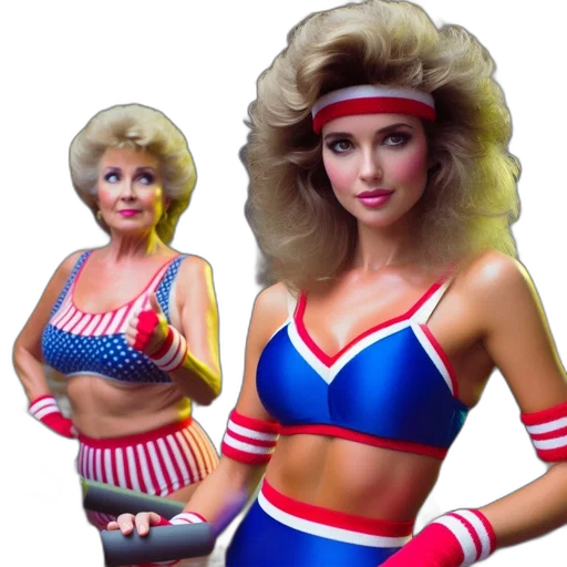 concept art, two, blonde, women transparent PNG cut-out