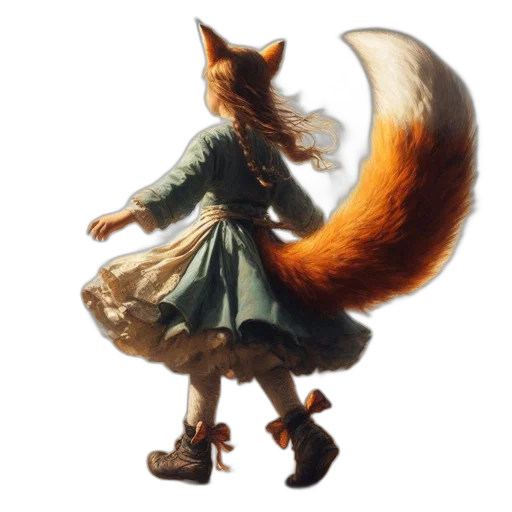 animal, creature, dress, staff transparent PNG cut-out