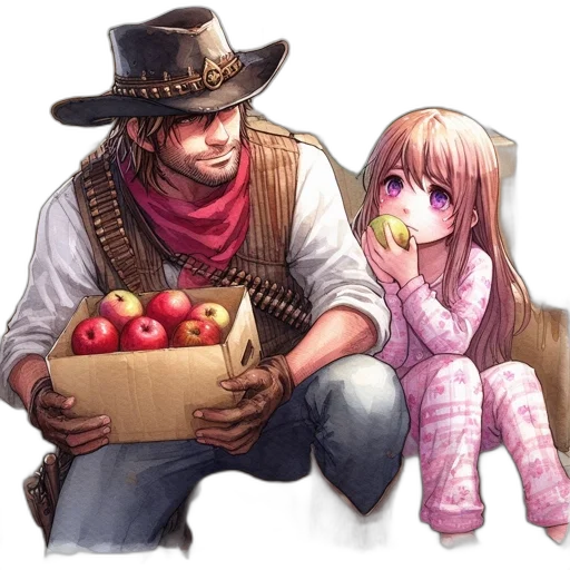 food, watercolor, concept art, anime transparent PNG cut-out