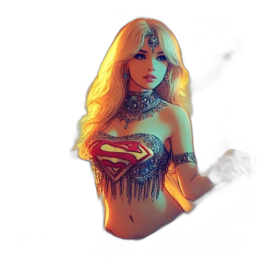 dress, comic book art, fantasy art, concept art transparent PNG cut-out