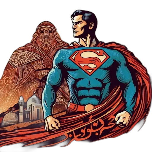 comic book art, concept art, cartoon, fantasy art transparent PNG cut-out