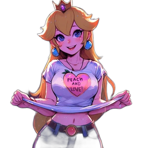dress, crown, staff, pixel art transparent PNG cut-out