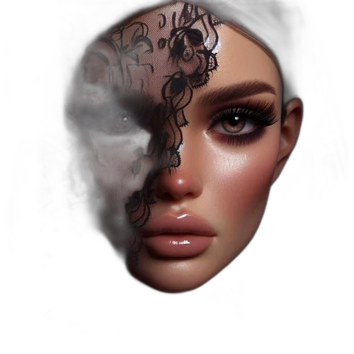 mask, face, crown, hair transparent PNG cut-out