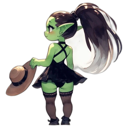 staff, dress, creature, mask transparent PNG cut-out