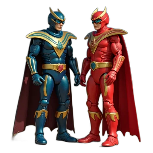 concept art, comic book art, 3d render, red transparent PNG cut-out