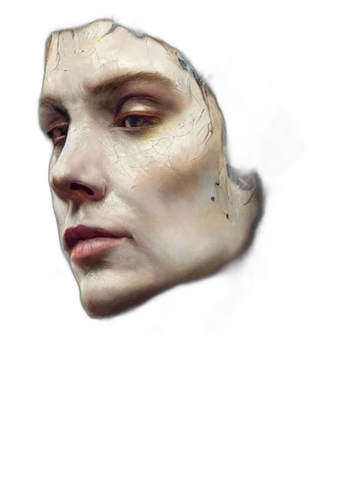 face, mask, robot, creature transparent PNG cut-out