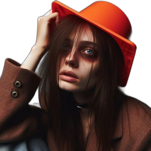 hat, jacket, face, mask transparent PNG cut-out