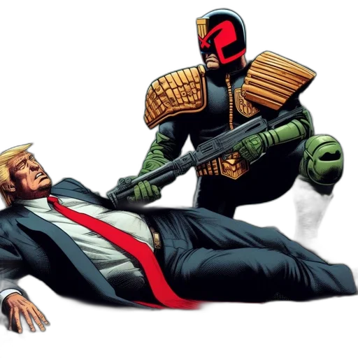 robot, comic book art, concept art, urban transparent PNG cut-out