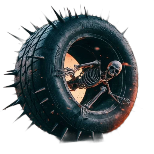 weapon, hair, creature, car transparent PNG cut-out