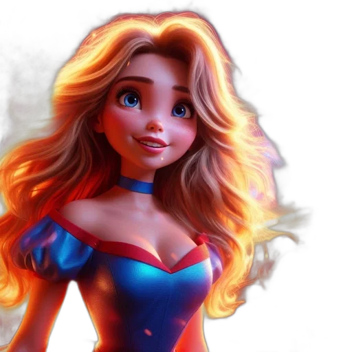 dress, 3d render, fantasy art, comic book art transparent PNG cut-out