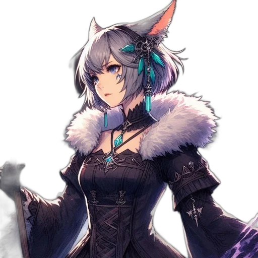 staff, dragon, dress, weapon transparent PNG cut-out