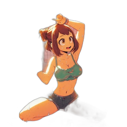 hat, dress, staff, creature transparent PNG cut-out