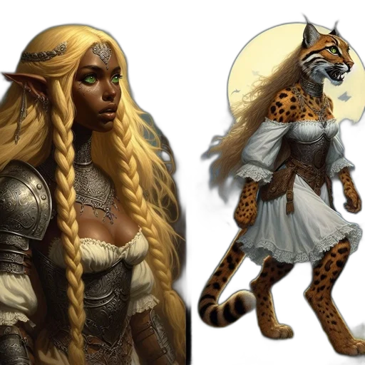 fantasy art, concept art, comic book art, pixel art transparent PNG cut-out