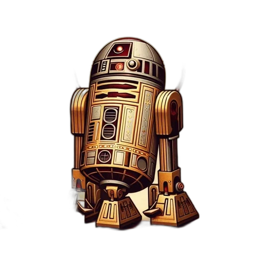 robot, staff, pixel art, concept art transparent PNG cut-out