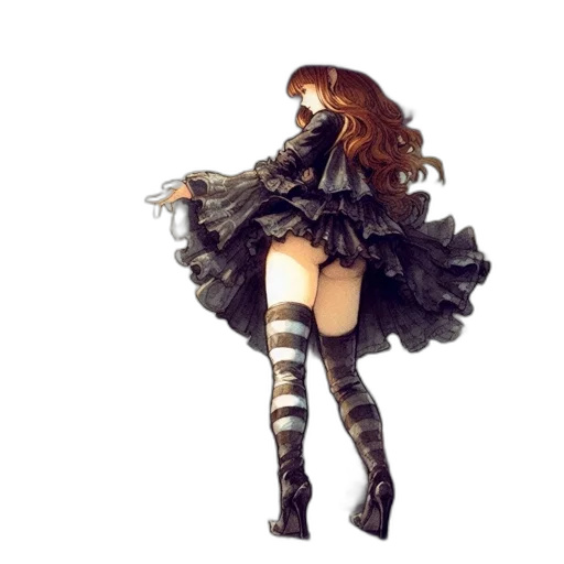 dress, concept art, fantasy art, 3d render transparent PNG cut-out
