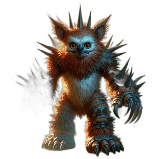 creature, animal, staff, dragon transparent PNG cut-out