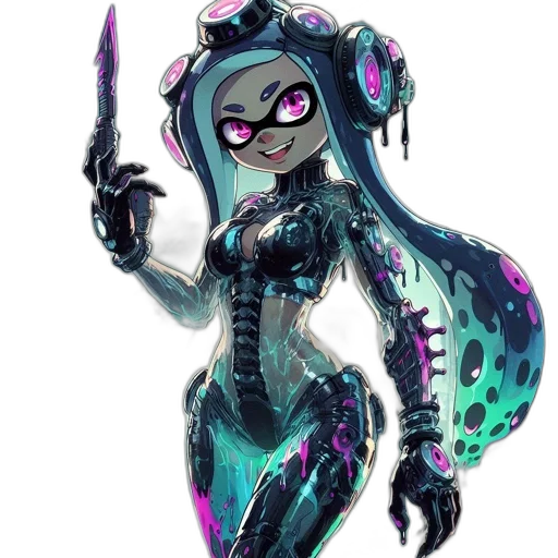 weapon, robot, staff, concept art transparent PNG cut-out