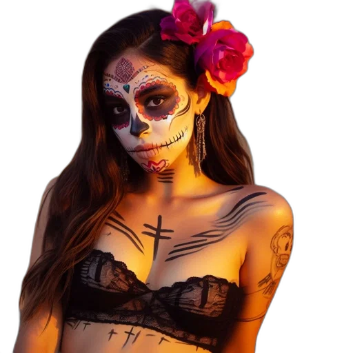 mask, jewelry, face, photorealistic transparent PNG cut-out