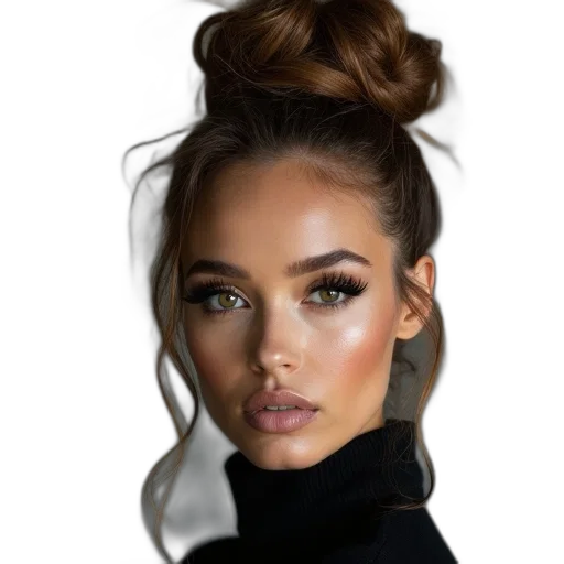 face, hair, jewelry, crown transparent PNG cut-out