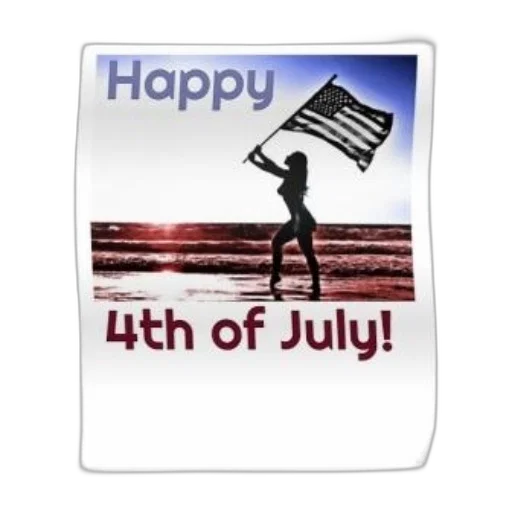 patriotic, poster, silhouette, woman transparent PNG cut-out