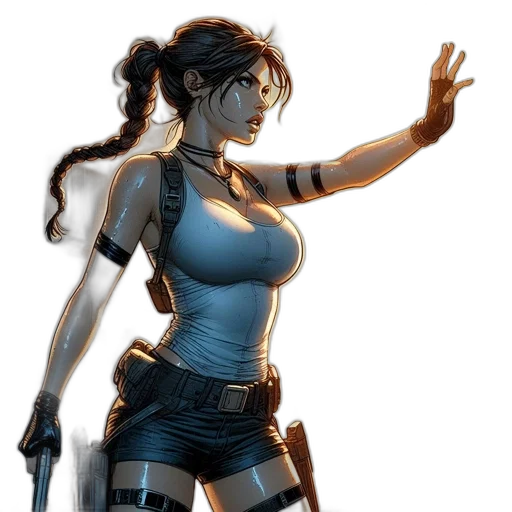 weapon, concept art, comic book art, cyberpunk transparent PNG cut-out