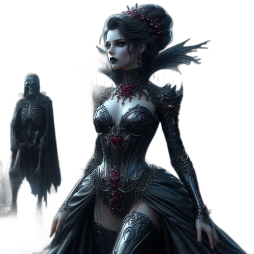 dress, concept art, fantasy art, comic book art transparent PNG cut-out