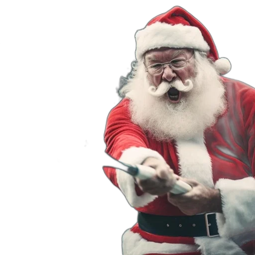 blurred, image, santa, claus transparent PNG cut-out