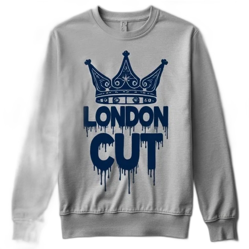 grey, long-sleeve, t-shirt, crown transparent PNG cut-out