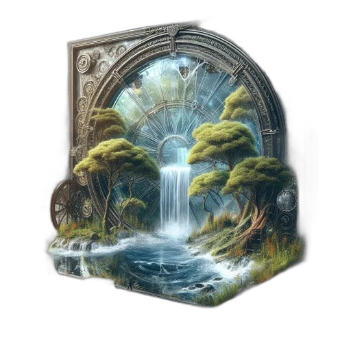 fantasy art, concept art, photorealistic, 3d render transparent PNG cut-out