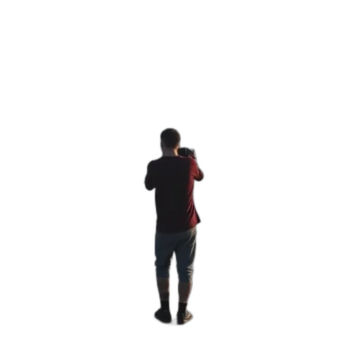 jacket, staff, robot, face transparent PNG cut-out